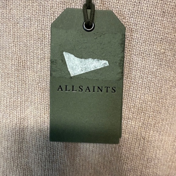 ALLSAINTS Kiera Fray Edge women’s Crewneck Sweater In Pink size medium - Picture 5 of 7